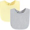 image:imageHudson Baby Unisex Baby Drooler Bib With Waterproof LiningGray Orange