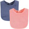 image:imageHudson Baby Unisex Baby Drooler Bib With Waterproof LiningPink Blue