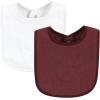 image:imageHudson Baby Unisex Baby Drooler Bib With Waterproof LiningPink Burgundy