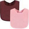 image:imageHudson Baby Unisex Baby Drooler Bib With Waterproof LiningPink Burgundy