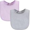 image:imageHudson Baby Unisex Baby Drooler Bib With Waterproof LiningPink Mint