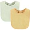 image:imageHudson Baby Unisex Baby Drooler Bib With Waterproof LiningPink Yellow