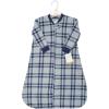 image:imageHudson Baby Unisex Baby LongSleeve Fleece Sleeping BagGray Navy Plaid