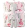 image:imageHudson Baby Unisex Baby Plush Blanket with Toy Blue Whale One SizePaisley Elephant