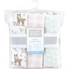 image:imageHudson Baby Unisex Baby Quilted Cotton Swaddle Wrap 3pk Rose Leopard 03 MonthsEnchanted Forest