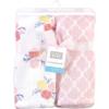 image:imageHudson Baby Unisex Baby Silky Plush and Coral Fleece Blanket Girl Farm Animals 30x36 inchesBlossoms