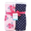 image:imageHudson Baby Unisex Baby Silky Plush and Coral Fleece Blanket Girl Farm Animals 30x36 inchesPink Navy Roses