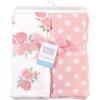image:imageHudson Baby Unisex Baby Silky Plush and Coral Fleece Blanket Girl Farm Animals 30x36 inchesSoft Pink Roses