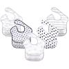 image:imageHudson Baby Unisex Baby Waterproof Polyester Bibs Veggies FeederClouds