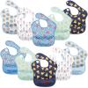image:imageHudson Baby Unisex Baby Waterproof Polyester Bibs Veggies FeederPizza Snacks