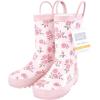 image:imageHudson Baby Unisex Baby and Toddler Rain BootsMauve Ditsy Rose