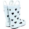 image:imageHudson Baby Unisex Baby and Toddler Rain BootsMint Black Heart