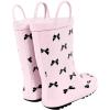 image:imageHudson Baby Unisex Baby and Toddler Rain BootsPink Black Bow