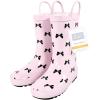 image:imageHudson Baby Unisex Baby and Toddler Rain BootsPink Black Bow