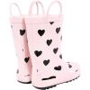 image:imageHudson Baby Unisex Baby and Toddler Rain BootsPink Black Heart