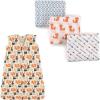 image:imageMuslin Swaddle Blanket 3Pack amp Wearable Cotton Jersey Sleeping BagFoxesForest