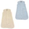 image:imageGrow with Me Wearable Sherpa Sleeping Bag 2PackPowder BlueCream
