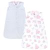 image:imageHudson Baby Infant Girl Plush Sleeping Bag Sack Blanket 2pk Basic Pink Floral 612 MonthsBasic Pink Floral