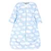 image:imageHudson Baby Infant Girl Plush Sleeping Bag Sack Blanket 2pk Basic Pink Floral 612 MonthsBlue Clouds
