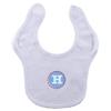 image:imageHudson Baby Personalized Initial Bib H Boy BlueWhite