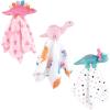 image:imageHudson Baby Unisex Baby Animal Face Security Blanket Bunny One SizeCuteasaurus 3pack