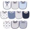 image:imageHudson Baby Unisex Baby Cotton and Polyester Bibs Moon And Back One SizePerfect Gentleman