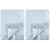 image:imageHudson Baby Unisex Baby Plush Mink Blanket Powder Blue One Size Pack of 2