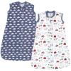image:imageHudson Baby Unisex Baby Premium Quilted Sleeveless Sleeping Bag and Wearable Blanket Forest Animals 1218 MonthsBoy Farm Animals