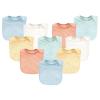 image:imageHudson Baby Unisex Baby Rayon from Bamboo Terry Bibs Purple Mint One SizeSoft Neutral