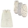 image:imageHudson Baby Wearable Sleeping Bag amp Swaddle Wrap 3Pack Jersey CottonAztec
