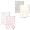 image:imageInterlock Cotton Swaddle Blanket 4PackGirl ElephantDucks