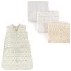 image:imageMuslin Swaddle Blanket 3Pack amp Wearable Cotton Jersey Sleeping BagElephantsAztec