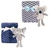 image:imagePlush Blanket 2Pack with Plush Animal Toys 2PackBoy ElephantKoala