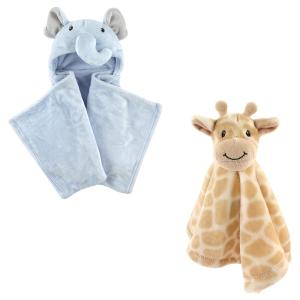 image:imageHooded Blanket amp Security BlanketBlue ElephantGiraffe