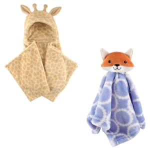 image:imageHooded Blanket amp Security BlanketGiraffeBlue Fox