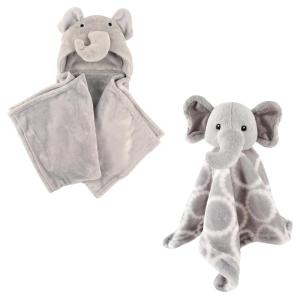 image:imageHooded Blanket amp Security BlanketGray ElephantGray Elephant