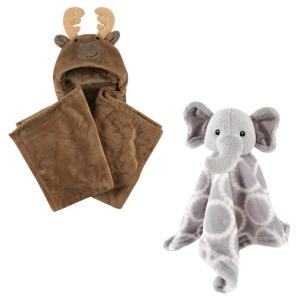 image:imageHooded Blanket amp Security BlanketMooseGray Elephant