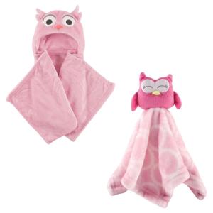 image:imageHooded Blanket amp Security BlanketPink OwlPink Owl