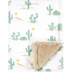 image:imageHudson Baby Infant Boy Plush Blanket with Furry Binding and Back Sports Fan One SizeDesert Cactus