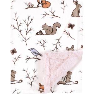 image:imageHudson Baby Infant Boy Plush Blanket with Furry Binding and Back Sports Fan One SizeEnchanted Forest