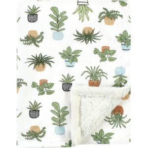 image:imageHudson Baby Infant Boy Plush Blanket with Furry Binding and Back Sports Fan One SizePlants