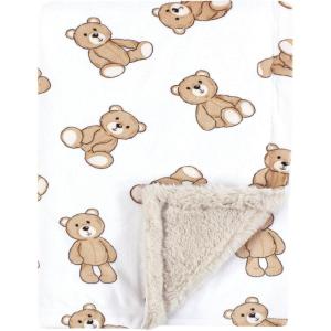image:imageHudson Baby Infant Boy Plush Blanket with Furry Binding and Back Sports Fan One SizeTeddy Bears