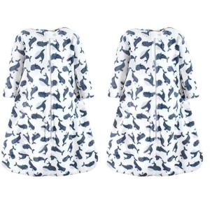 image:imageHudson Baby Infant Girl Plush Sleeping Bag Sack Blanket 2pk Basic Pink Floral 612 MonthsLongsleeve Whale