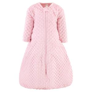 image:imageHudson Baby Infant Girl Plush Sleeping Bag Sack Blanket 2pk Basic Pink Floral 612 MonthsLt Pink