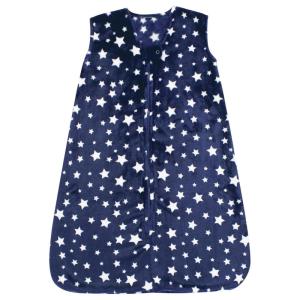 image:imageHudson Baby Infant Girl Plush Sleeping Bag Sack Blanket 2pk Basic Pink Floral 612 MonthsNavy Stars Sleeveless