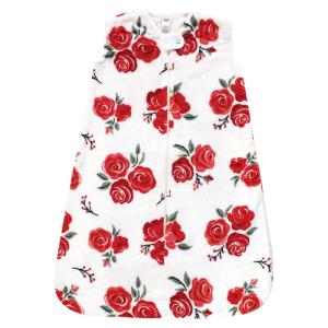 image:imageHudson Baby Infant Girl Plush Sleeping Bag Sack Blanket 2pk Basic Pink Floral 612 MonthsRed Rose Sleeveless