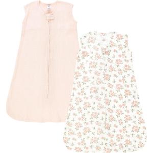 image:imageHudson Baby Infant Girl Thermal Sleeveless Sleeping Bag 2pk Soft Pink Sage RoseSoft Pink Sage Rose