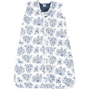 image:imageHudson Baby Infant Girls Long Sleeve Plush Faux Fur Sleeping Bag Wearable BlanketBlue Toile