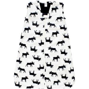 image:imageHudson Baby Infant Girls Long Sleeve Plush Faux Fur Sleeping Bag Wearable BlanketMoose