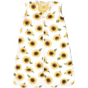 image:imageHudson Baby Infant Girls Long Sleeve Plush Faux Fur Sleeping Bag Wearable BlanketSunflower